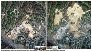 Cina, Montagne spianate