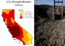 Siccità in California dovuta ai cambiamenti climatici