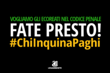 Ddl ecoreati: Sit-in davanti al Senato “In nome del popolo inquinato”