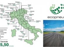 Asfalti con gomma riciclata, in Italia 250 Km di strade